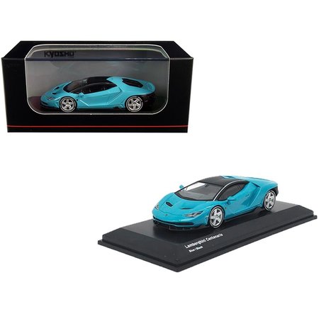 PLUSHDELUXE Lamborghini Centenario Light Blue with Black Top 1-64 Diecast Model Car PL1525408